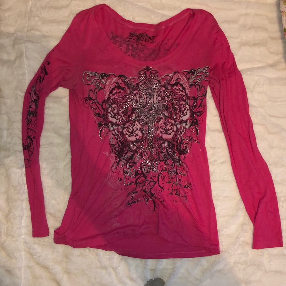 BLING hot pink shirt